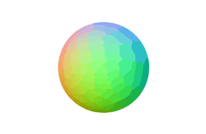 Sphere normal hit shading